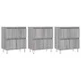 Aparadores 3 uds madera contrachapada gris Sonoma de vidaXL, Aparadores - Ref: Foro24-3190203, Precio: 187,20 €, Descuento: %