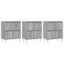 Sideboards 3 Einheiten graues Sonoma-Sperrholz von vidaXL, Sideboards - Ref: Foro24-3190203, Preis: 189,51 €, Rabatt: %