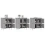 Aparadores 3 uds madera contrachapada gris Sonoma de vidaXL, Aparadores - Ref: Foro24-3190203, Precio: 187,20 €, Descuento: %