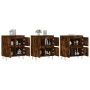 Aparadores 3 uds madera contrachapada roble ahumado by vidaXL, Sideboards - Ref: Foro24-3190202, Price: 194,17 €, Discount: %