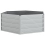 Blumenbeet aus silberverzinktem Stahl, 129 x 45 cm von vidaXL, Töpfe und Pflanzgefäße - Ref: Foro24-316881, Preis: 33,69 €, R...