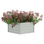 Blumenbeet aus silberverzinktem Stahl, 129 x 45 cm von vidaXL, Töpfe und Pflanzgefäße - Ref: Foro24-316881, Preis: 33,69 €, R...