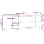 Aparadores 3 uds madera contrachapada roble ahumado by vidaXL, Sideboards - Ref: Foro24-3190202, Price: 194,17 €, Discount: %