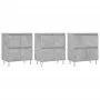 Sideboards 3 units concrete gray plywood by vidaXL, Sideboards - Ref: Foro24-3190201, Price: 181,12 €, Discount: %