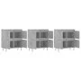 Sideboards 3 units concrete gray plywood by vidaXL, Sideboards - Ref: Foro24-3190201, Price: 181,12 €, Discount: %