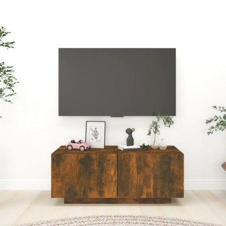 Mueble para TV madera contrachapada roble ahumado 100x35x40 cm de vidaXL, Muebles TV - Ref: Foro24-815717, Precio: 53,75 €, D...