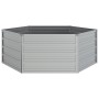 Arriate de acero galvanizado plateado 129x45 cm de vidaXL, Maceteros y jardineras - Ref: Foro24-316881, Precio: 31,82 €, Desc...