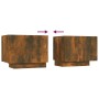 Mueble para TV madera contrachapada roble ahumado 100x35x40 cm de vidaXL, Muebles TV - Ref: Foro24-815717, Precio: 53,75 €, D...