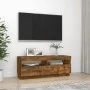 TV-Schrank mit LED-Leuchten, geräucherte Eiche, 100 x 35 x 40 cm von vidaXL, TV-Möbel - Ref: Foro24-815720, Preis: 51,04 €, R...