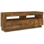 TV-Schrank mit LED-Leuchten, geräucherte Eiche, 100 x 35 x 40 cm von vidaXL, TV-Möbel - Ref: Foro24-815720, Preis: 51,04 €, R...