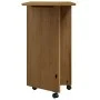 Drawer unit with wheels and MOSS pine wood desk in honey brown. by vidaXL, Lockers and storage cabinets - Ref: Foro24-355900,...
