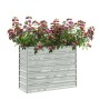 Blumenbeet aus silberverzinktem Stahl, 100 x 40 x 77 cm von vidaXL, Töpfe und Pflanzgefäße - Ref: Foro24-316896, Preis: 42,28...