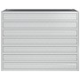 Blumenbeet aus silberverzinktem Stahl, 100 x 40 x 77 cm von vidaXL, Töpfe und Pflanzgefäße - Ref: Foro24-316896, Preis: 42,28...