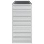 Silver galvanized steel flower bed 100x40x77 cm by vidaXL, Pots and planters - Ref: Foro24-316896, Price: 40,83 €, Discount: %
