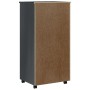MOSS chest of drawers with wheels solid gray pine wood by vidaXL, Lockers and storage cabinets - Ref: Foro24-355899, Price: 1...