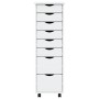 Cajonera con ruedas MOSS madera maciza de pino blanco by vidaXL, Lockers and storage cabinets - Ref: Foro24-355895, Price: 12...