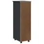 MOSS chest of drawers with wheels solid gray pine wood by vidaXL, Lockers and storage cabinets - Ref: Foro24-355896, Price: 1...