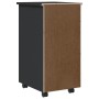 MOSS chest of drawers with wheels solid gray pine wood by vidaXL, Lockers and storage cabinets - Ref: Foro24-355890, Price: 7...