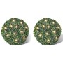 Hoja Artificial Bola de poda 27 cm Con cuerda de LED solar 2