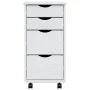 MOSS chest of drawers with wheels solid white pine wood by vidaXL, Lockers and storage cabinets - Ref: Foro24-355904, Price: ...