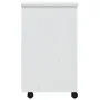 MOSS chest of drawers with wheels solid white pine wood by vidaXL, Lockers and storage cabinets - Ref: Foro24-355904, Price: ...