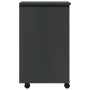 MOSS chest of drawers with wheels solid gray pine wood by vidaXL, Lockers and storage cabinets - Ref: Foro24-355905, Price: 7...