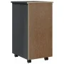 MOSS chest of drawers with wheels solid gray pine wood by vidaXL, Lockers and storage cabinets - Ref: Foro24-355905, Price: 7...