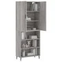 Aparador alto madera contrachapada gris sonoma 69,5x34x180 cm de vidaXL, Aparadores - Ref: Foro24-3196089, Precio: 121,10 €, ...