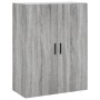 Aparador alto madera contrachapada gris sonoma 69,5x34x180 cm de vidaXL, Aparadores - Ref: Foro24-3196089, Precio: 127,70 €, ...