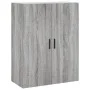 Aparador alto madera contrachapada gris sonoma 69,5x34x180 cm de vidaXL, Aparadores - Ref: Foro24-3196089, Precio: 121,10 €, ...