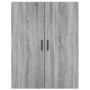 Aparador alto madera contrachapada gris sonoma 69,5x34x180 cm de vidaXL, Aparadores - Ref: Foro24-3196089, Precio: 127,70 €, ...