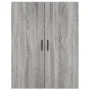 Aparador alto madera contrachapada gris sonoma 69,5x34x180 cm de vidaXL, Aparadores - Ref: Foro24-3196089, Precio: 121,10 €, ...