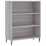 Aparador alto madera contrachapada gris sonoma 69,5x34x180 cm de vidaXL, Aparadores - Ref: Foro24-3196089, Precio: 121,10 €, ...