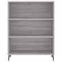 Aparador alto madera contrachapada gris sonoma 69,5x34x180 cm de vidaXL, Aparadores - Ref: Foro24-3196089, Precio: 127,70 €, ...