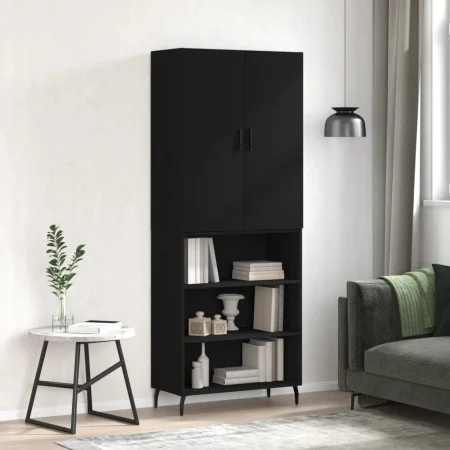 Hohes Sideboard Sperrholz schwarz 69,5x34x180 cm von vidaXL, Sideboards - Ref: Foro24-3196084, Preis: 130,00 €, Rabatt: %