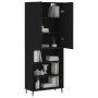 Hohes Sideboard Sperrholz schwarz 69,5x34x180 cm von vidaXL, Sideboards - Ref: Foro24-3196084, Preis: 130,00 €, Rabatt: %