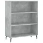 Aparador alto madera contrachapada gris hormigón 69,5x34x180 cm de vidaXL, Aparadores - Ref: Foro24-3196087, Precio: 119,57 €...