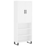 Aparador alto madera contrachapada blanco 69,5x34x180 cm de vidaXL, Aparadores - Ref: Foro24-3196091, Precio: 131,82 €, Descu...