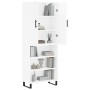 Aparador alto madera contrachapada blanco 69,5x34x180 cm de vidaXL, Aparadores - Ref: Foro24-3196091, Precio: 131,82 €, Descu...