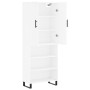 Aparador alto madera contrachapada blanco 69,5x34x180 cm de vidaXL, Aparadores - Ref: Foro24-3196091, Precio: 131,82 €, Descu...