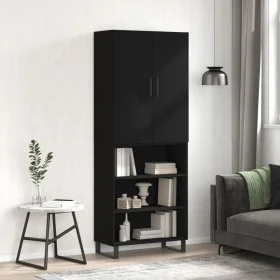 Hohes Sideboard Sperrholz schwarz 69,5x34x180 cm von vidaXL, Sideboards - Ref: Foro24-3196092, Preis: 141,82 €, Rabatt: %