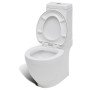 Juego de váter WC y bidé de cerámica blanca