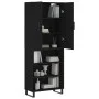 Aparador alto madera contrachapada negro 69,5x34x180 cm de vidaXL, Aparadores - Ref: Foro24-3196092, Precio: 141,80 €, Descue...