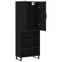 Aparador alto madera contrachapada negro 69,5x34x180 cm de vidaXL, Aparadores - Ref: Foro24-3196092, Precio: 141,80 €, Descue...