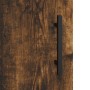 Aparador alto madera contrachapada roble ahumado 69,5x34x180 cm