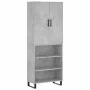 Aparador alto madera contrachapada gris hormigón 69,5x34x180 cm von vidaXL, Sideboards - Ref: Foro24-3196095, Preis: 123,17 €...