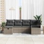 Conjunto de sofá de jardín 6 pcs Gris 232 x 122 x 85 cm