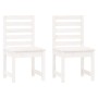 Sillas jardín 2 uds madera maciza pino blanco 50x48x91,5 cm de vidaXL, Sillas de jardín - Ref: Foro24-824026, Precio: 153,54 ...