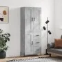 Aparador alto madera contrachapada gris hormigón 69,5x34x180 cm de vidaXL, Aparadores - Ref: Foro24-3200013, Precio: 163,83 €...