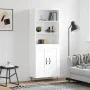 Aparador alto madera contrachapada blanco 69,5x34x180 cm de vidaXL, Aparadores - Ref: Foro24-3189949, Precio: 147,78 €, Descu...